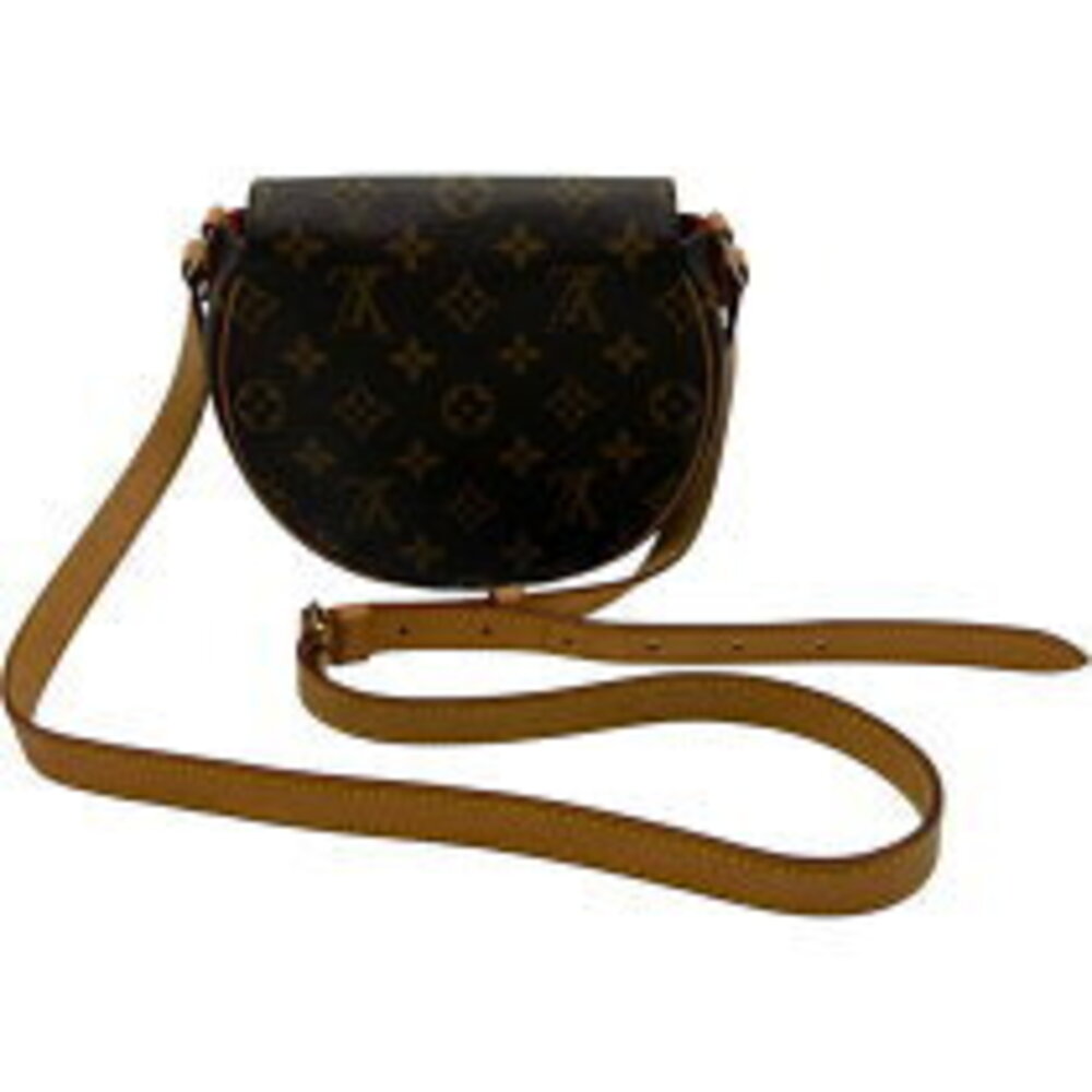 Louis Vuitton Shoulder Brown Canvas Monogram Bag Tambourine
